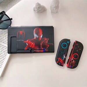 Spider-Man Themed Gaming Console Skin and Controller Set